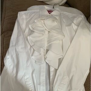 Ralph Lauren Ruffle White Blouse- Condition New